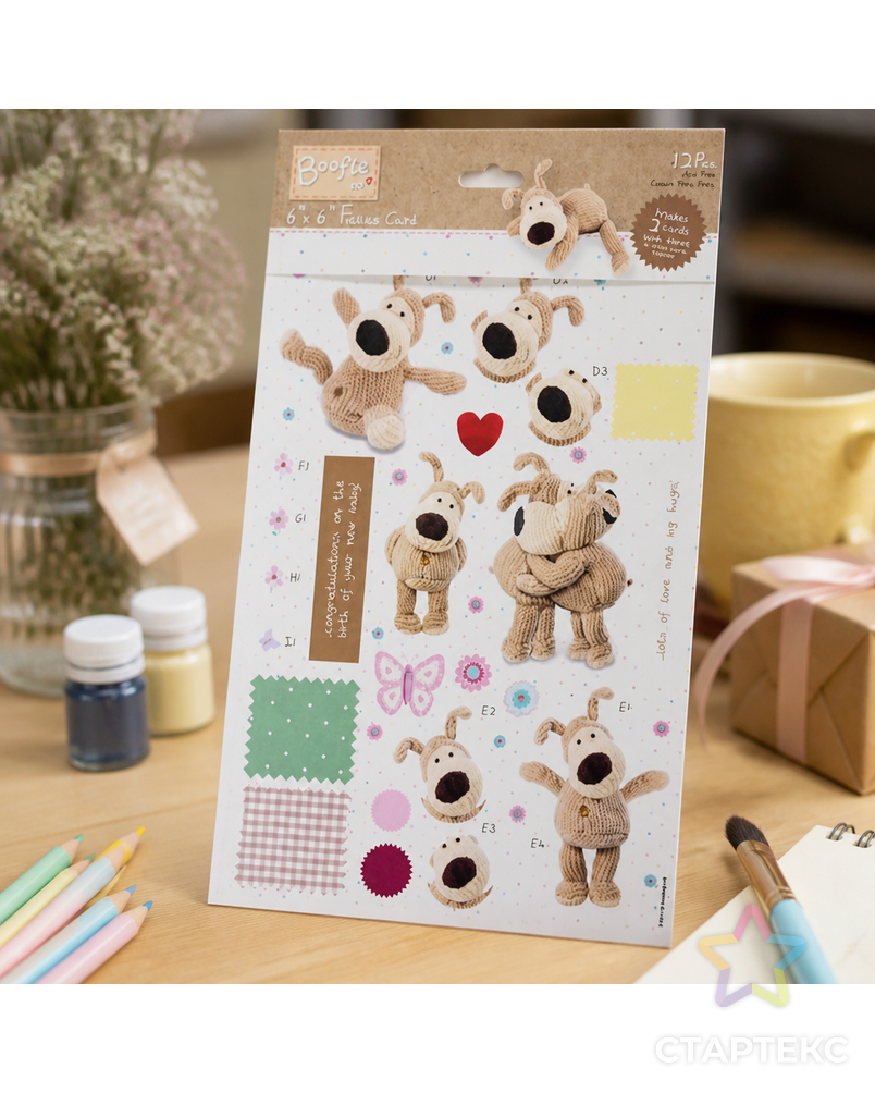 Набор для создания открытки Boofle арт. ГЕЛ-17663-1-ГЕЛ0069056 - рис. 1