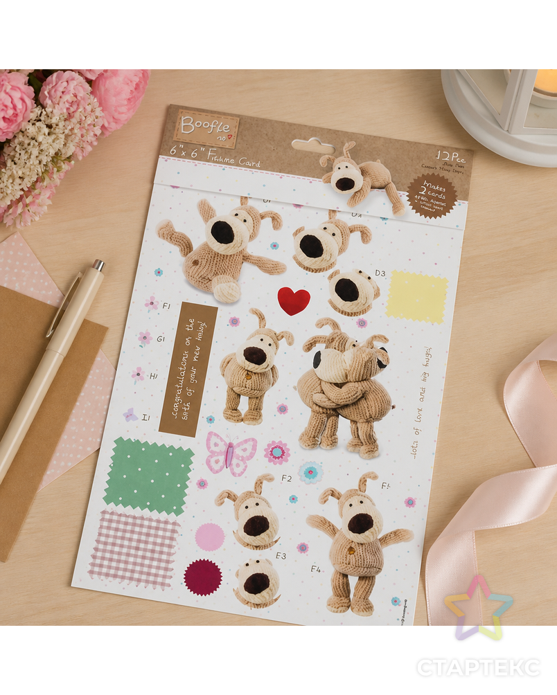 Набор для создания открытки Boofle арт. ГЕЛ-17663-1-ГЕЛ0069056 - рис. 2