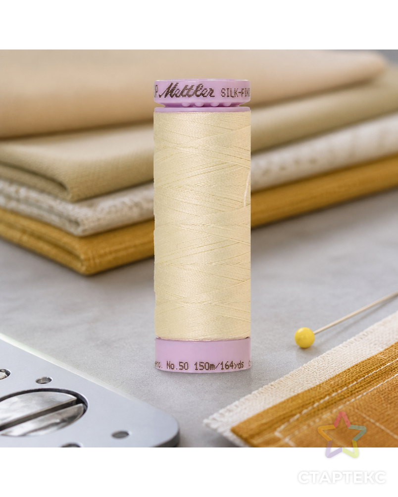 Нить для машинного квилтинга SILK-FINISH COTTON 50, 150 м арт. ГЕЛ-25783-1-ГЕЛ0166797 - рис. 1