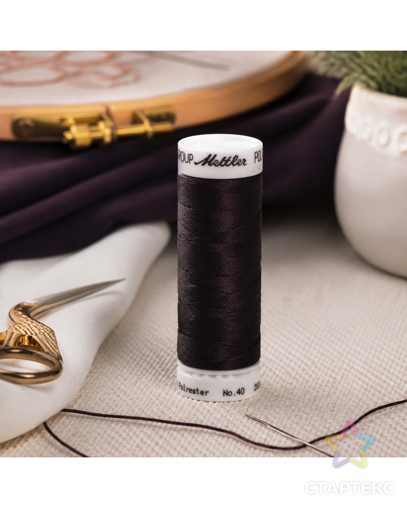 Нить вышивальная POLY SHEEN, 200 м арт. ГЕЛ-25787-1-ГЕЛ0167686 - рис. 2