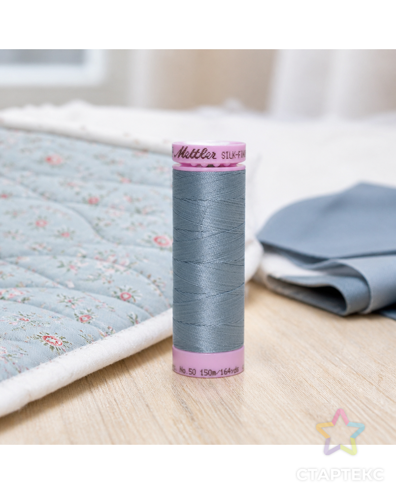 Нить для машинного квилтинга SILK-FINISH COTTON 50, 150 м арт. ГЕЛ-25800-1-ГЕЛ0166905 - рис. 1