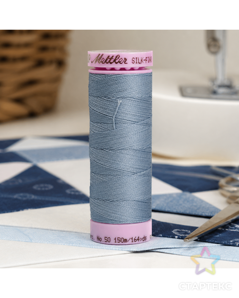 Нить для машинного квилтинга SILK-FINISH COTTON 50, 150 м арт. ГЕЛ-25800-1-ГЕЛ0166905 - рис. 2