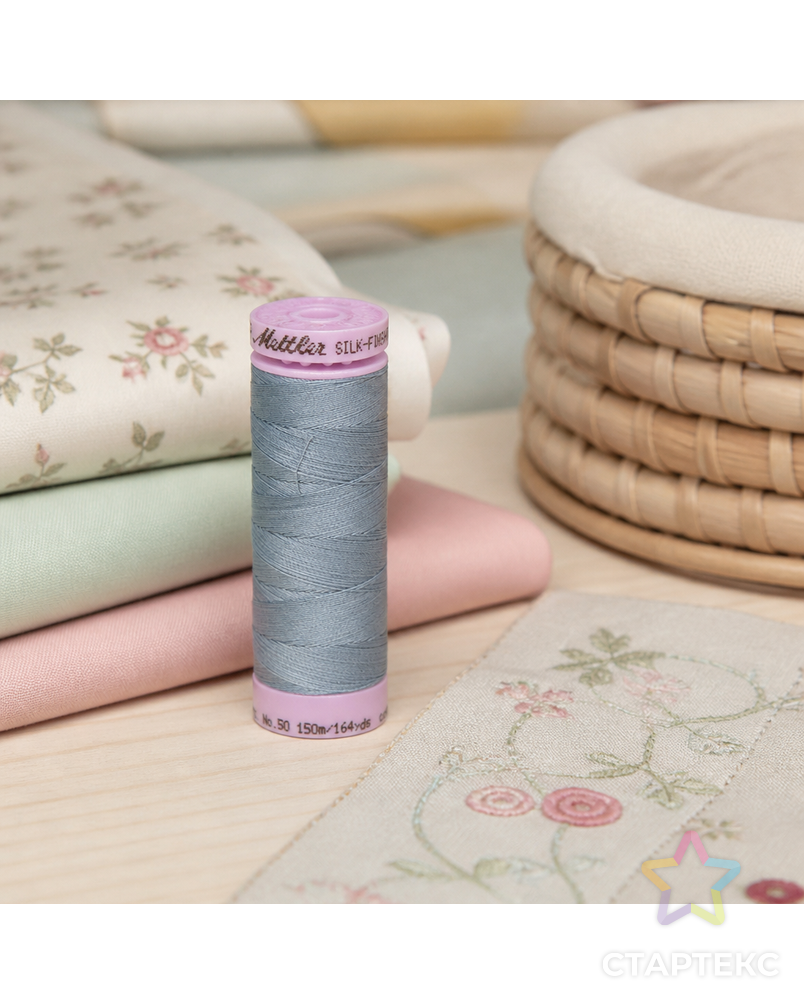 Нить для машинного квилтинга SILK-FINISH COTTON 50, 150 м арт. ГЕЛ-25800-1-ГЕЛ0166905 - рис. 3