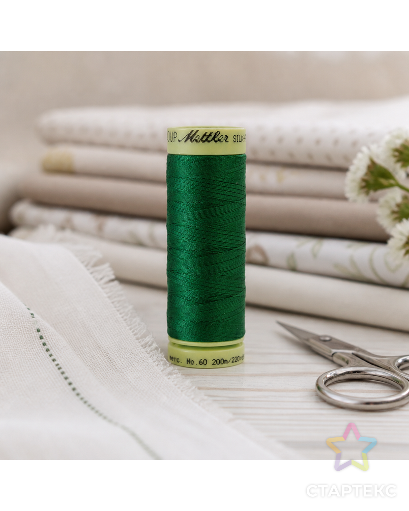 Нить для машинного квилтинга SILK-FINISH COTTON 60, 200 м арт. ГЕЛ-25806-1-ГЕЛ0167335 - рис. 2
