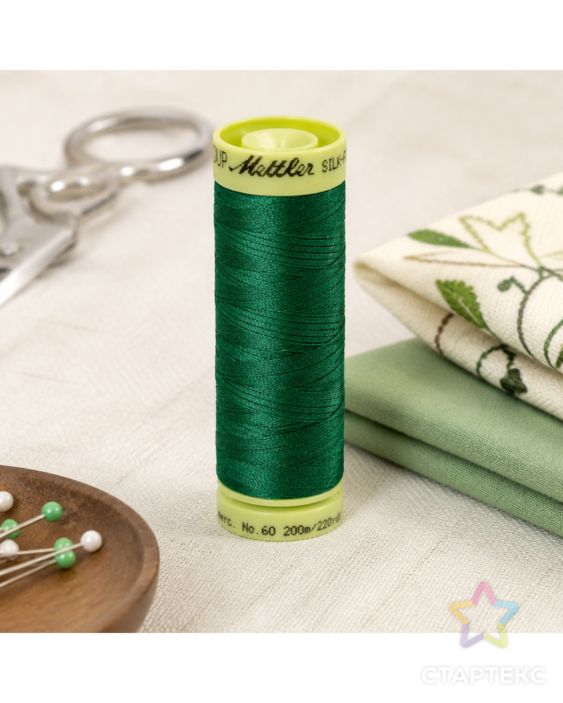 Нить для машинного квилтинга SILK-FINISH COTTON 60, 200 м арт. ГЕЛ-25806-1-ГЕЛ0167335 - рис. 3