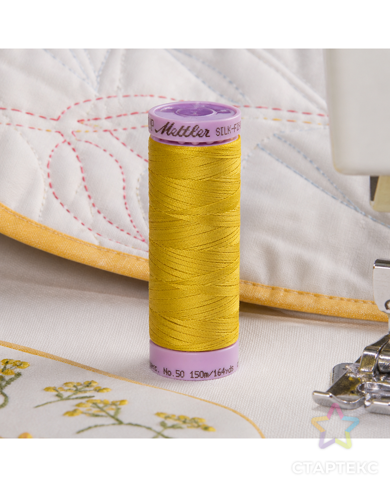 Нить для машинного квилтинга SILK-FINISH COTTON 50, 150 м арт. ГЕЛ-25818-1-ГЕЛ0166803 - рис. 1