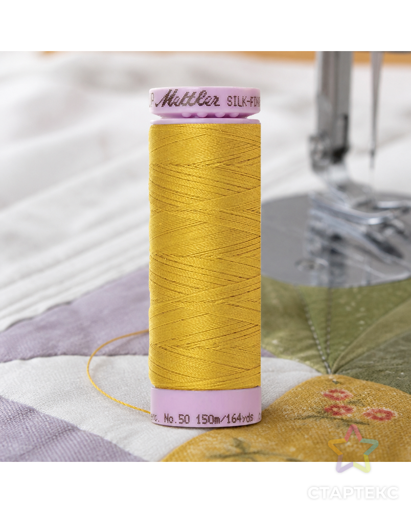 Нить для машинного квилтинга SILK-FINISH COTTON 50, 150 м арт. ГЕЛ-25818-1-ГЕЛ0166803 - рис. 3