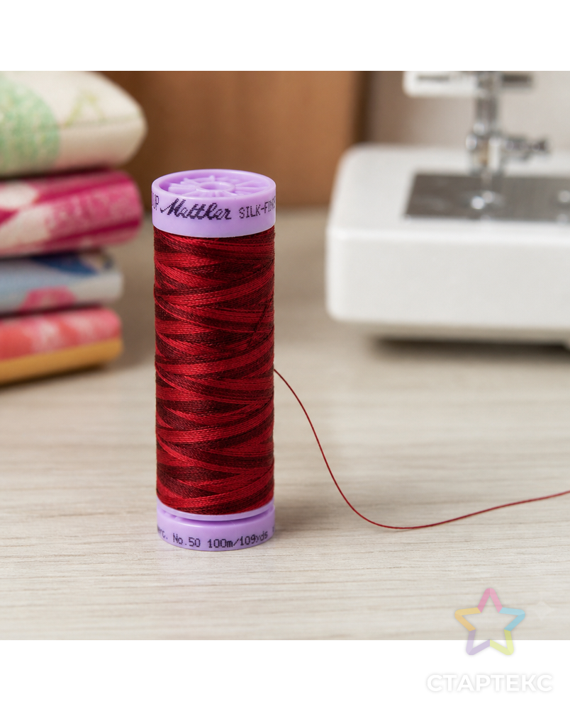 Нить для машинного квилтинга SILK-FINISH MULTI COTTON 50, 100 м арт. ГЕЛ-25819-1-ГЕЛ0167443 - рис. 1