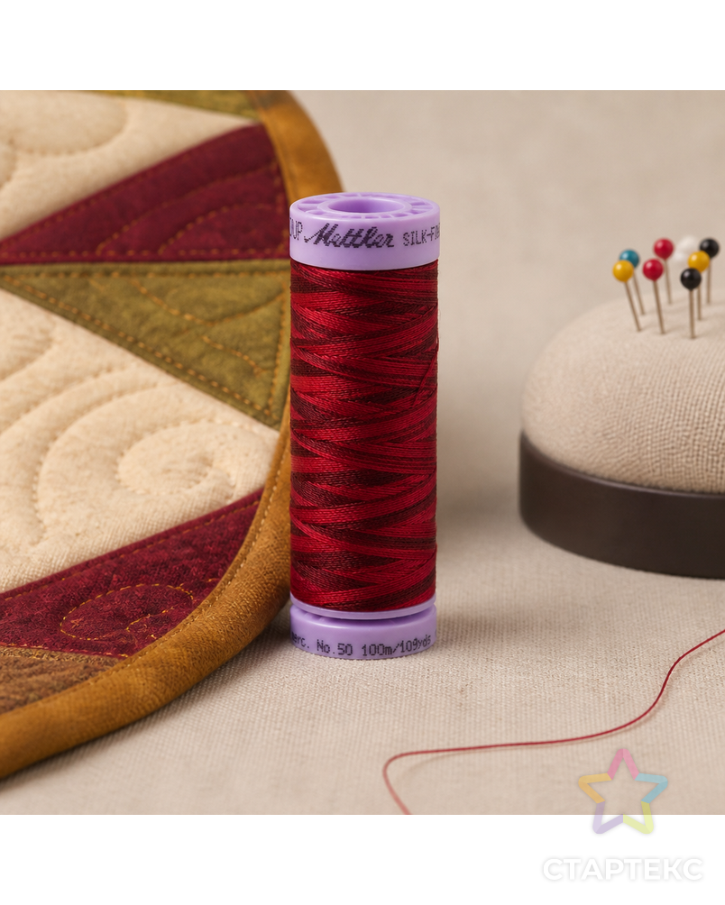 Нить для машинного квилтинга SILK-FINISH MULTI COTTON 50, 100 м арт. ГЕЛ-25819-1-ГЕЛ0167443 - рис. 3