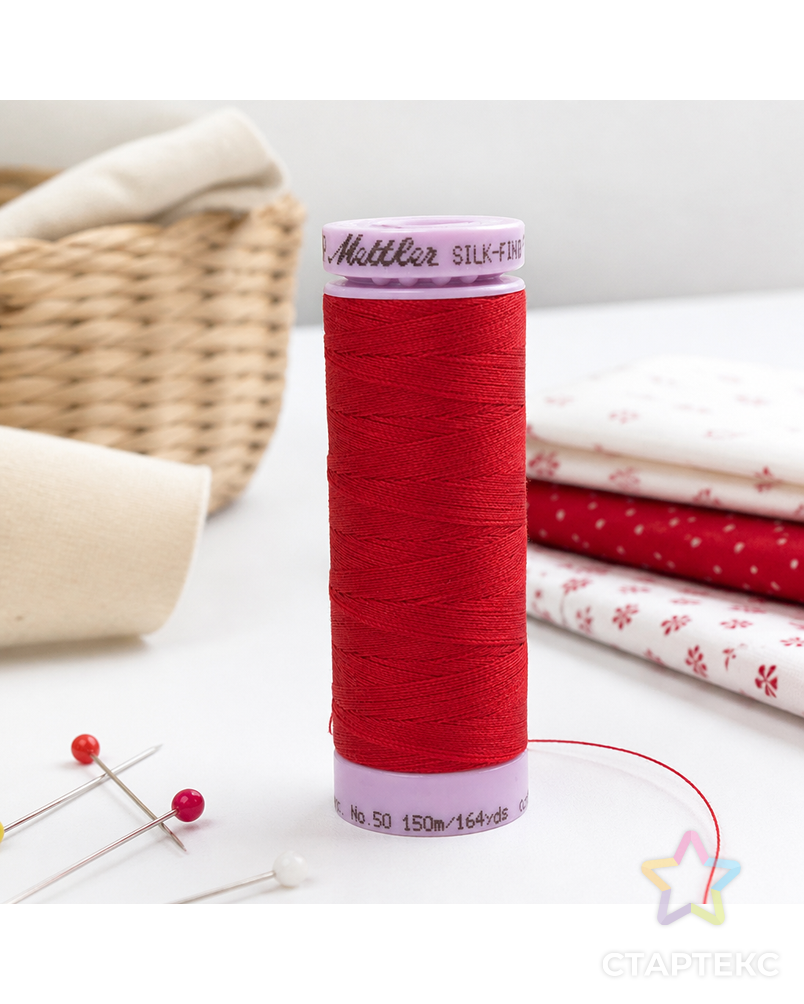 Нить для машинного квилтинга SILK-FINISH COTTON 50, 150 м арт. ГЕЛ-25831-1-ГЕЛ0091458 - рис. 1