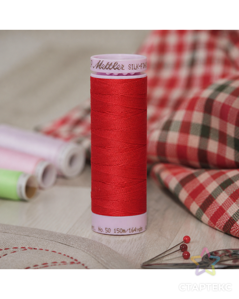 Нить для машинного квилтинга SILK-FINISH COTTON 50, 150 м арт. ГЕЛ-25831-1-ГЕЛ0091458 - рис. 3