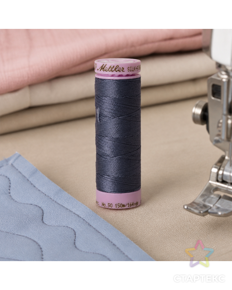 Нить для машинного квилтинга SILK-FINISH COTTON 50, 150 м арт. ГЕЛ-25867-1-ГЕЛ0166893 - рис. 2