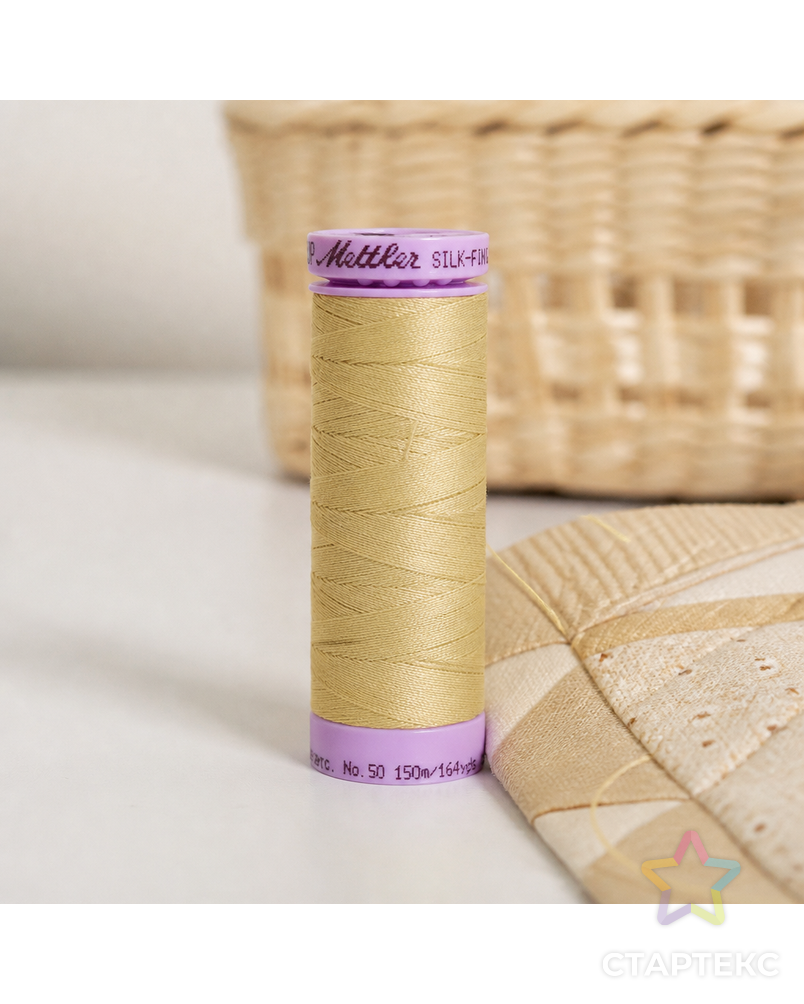 Нить для машинного квилтинга SILK-FINISH COTTON 50, 150 м арт. ГЕЛ-25880-1-ГЕЛ0166991 - рис. 1