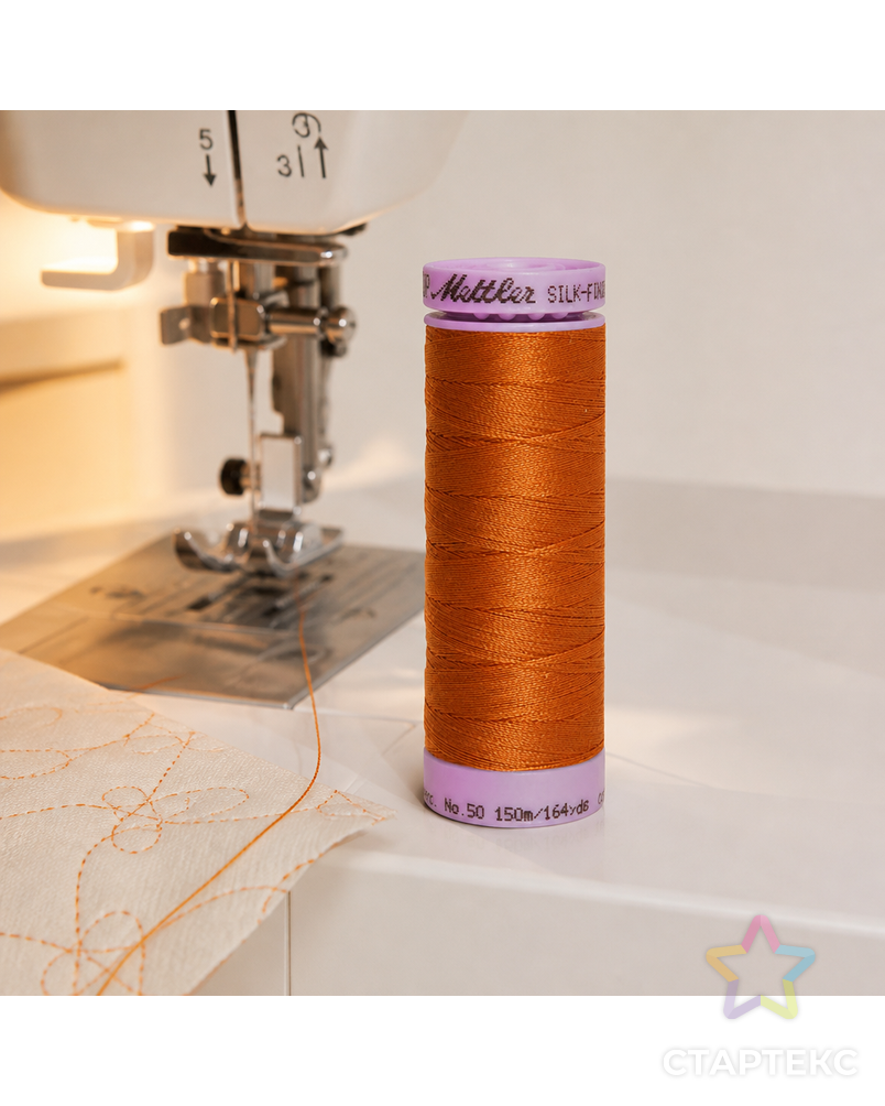 Нить для машинного квилтинга SILK-FINISH COTTON 50, 150 м арт. ГЕЛ-25885-1-ГЕЛ0166998 - рис. 2