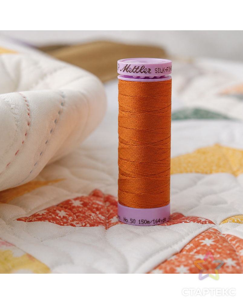 Нить для машинного квилтинга SILK-FINISH COTTON 50, 150 м арт. ГЕЛ-25885-1-ГЕЛ0166998 - рис. 3
