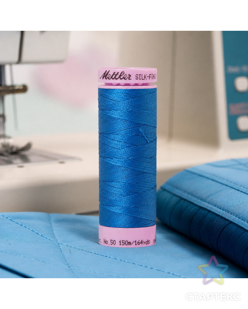 Нить для машинного квилтинга SILK-FINISH COTTON 50, 150 м арт. ГЕЛ-25921-1-ГЕЛ0166899 - рис. 2