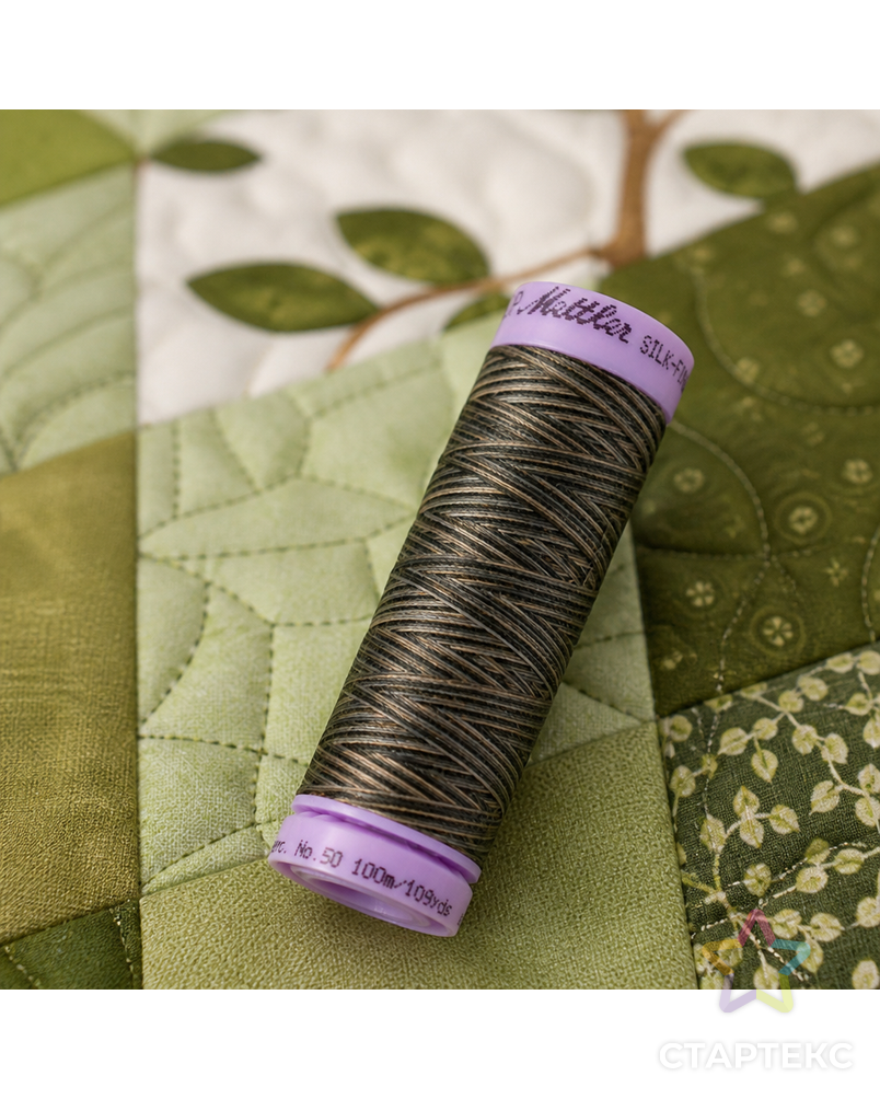Нить для машинного квилтинга SILK-FINISH MULTI COTTON 50, 100 м арт. ГЕЛ-25924-1-ГЕЛ0167473 - рис. 2