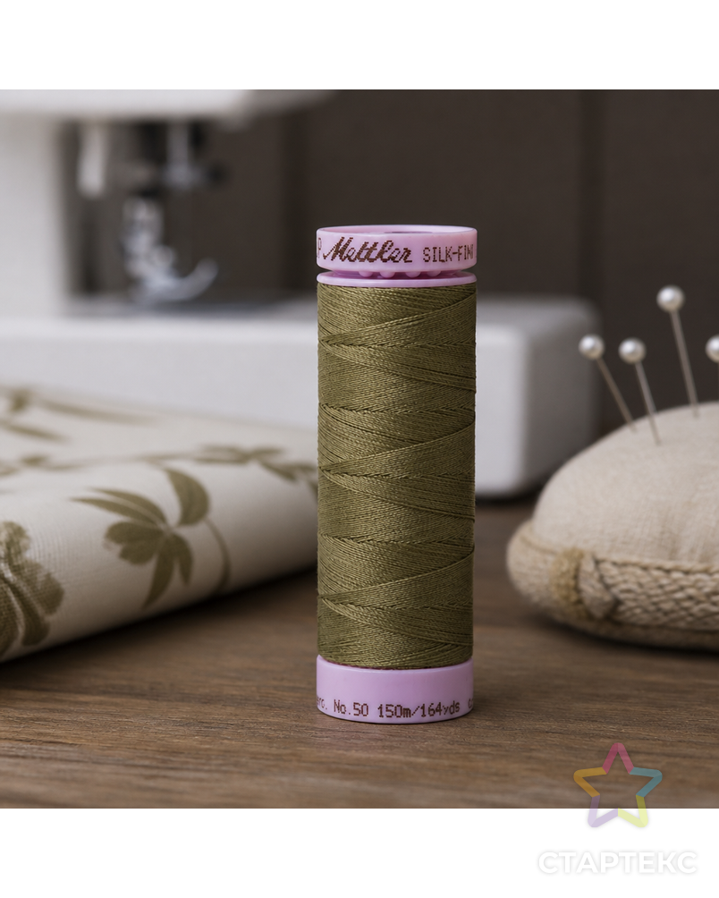 Нить для машинного квилтинга SILK-FINISH COTTON 50, 150 м арт. ГЕЛ-25930-1-ГЕЛ0166978 - рис. 1