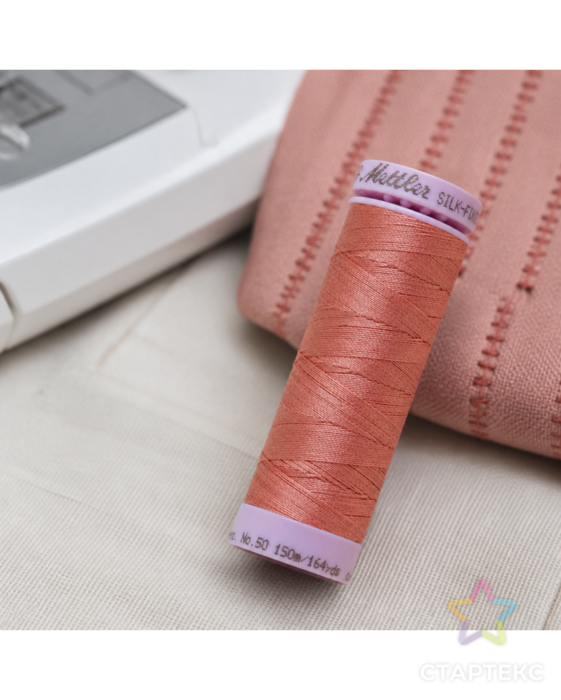 Нить для машинного квилтинга SILK-FINISH COTTON 50, 150 м арт. ГЕЛ-25931-1-ГЕЛ0166840 - рис. 2