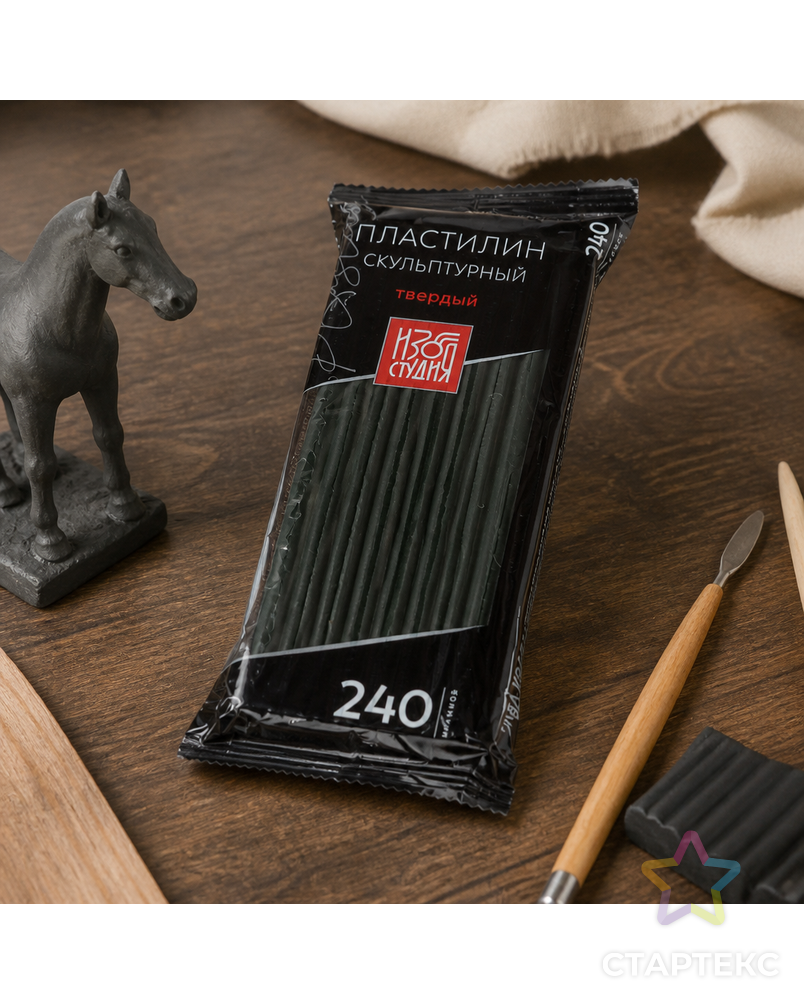 Пластилин скульптурный "Аква-колор" IZO-SP-240 "Изостудия" 240г, 5шт арт. ГММ-108821-4-ГММ076881326764 - рис. 3