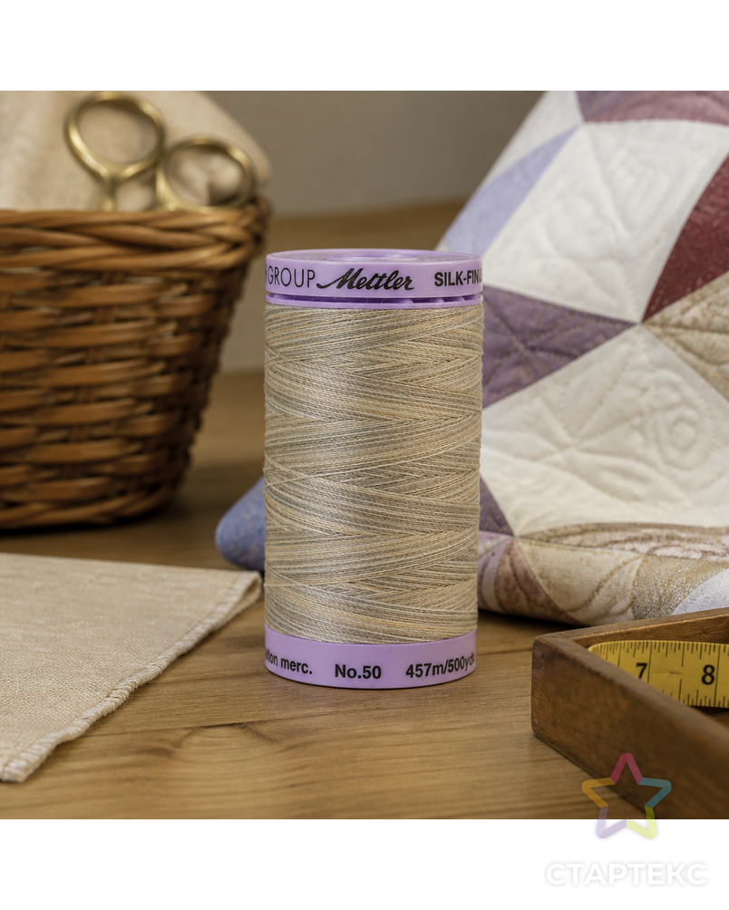 Нить для машинного квилтинга SILK-FINISH MULTI COTTON 50, 457 м арт. ГЕЛ-33347-1-ГЕЛ0187724 - рис. 3