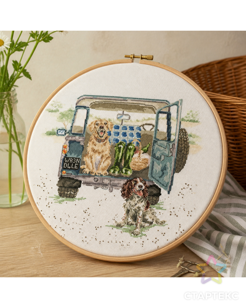 Набор для вышивания "Paws For A Picnic" арт. ГЕЛ-35112-1-ГЕЛ0191889 - рис. 3