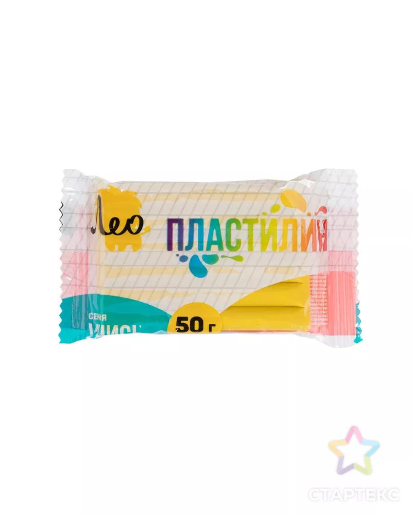 "Лео" "Учись" Пластилин классический, группа 1 LNMC-50 50 г ( в пакете ) 10 шт 1 цв. арт. ГММ-118546-1-ГММ125151404944 - рис. 1