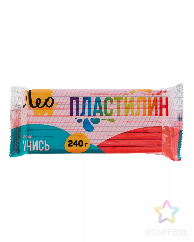 "Лео" "Учись" Пластилин классический, группа 2 LNMC-240 240 г ( в пакете ) 5 шт 1 цв. арт. ГММ-119254-2-ГММ125151422904 - рис. 1