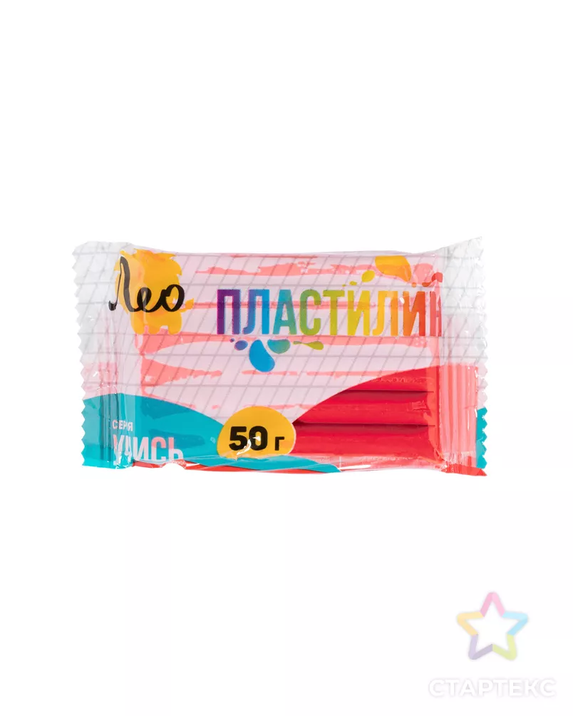 "Лео" "Учись" Пластилин классический, группа 2 LNMC-50 50 г ( в пакете ) 10 шт 1 цв. арт. ГММ-118547-3-ГММ125151437124 - рис. 1