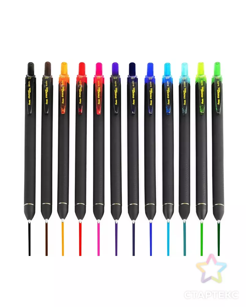 "Pentel" Набор гелевых ручек Energel d 0.7 мм 12 цв. арт. ГММ-119025-1-ГММ140497240914 - рис. 1