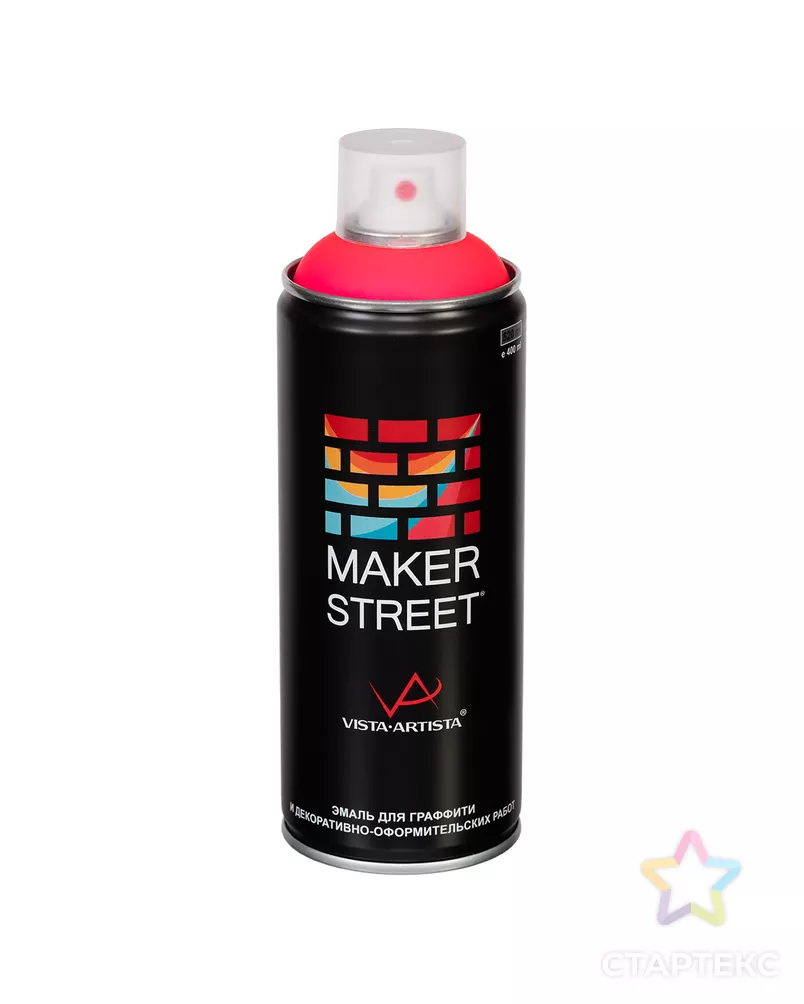 "MAKERSTREET" Эмаль для граффити и декоративно-оформительских работ флуоресцентная MS400 400 мл MS400 400 мл арт. ГММ-119676-2-ГММ149725012724 - рис. 1