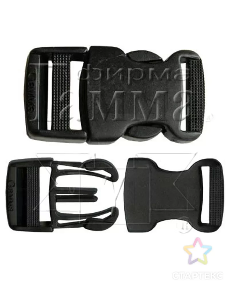 Пряжка-замок пластик SB04 ш.2,5см (100шт) арт. ГММ-7203-1-ГММ0047189 - рис. 2