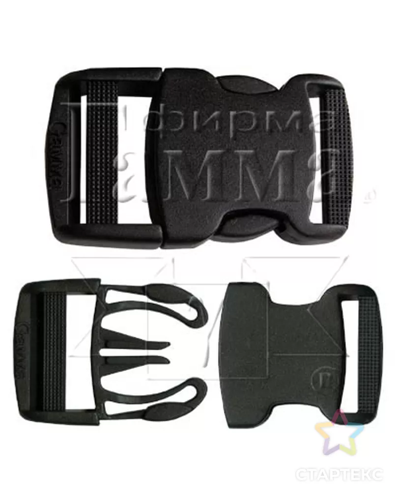 Пряжка-замок пластик SB04 ш.3,2см (100шт) арт. ГММ-7205-1-ГММ0080902 - рис. 2