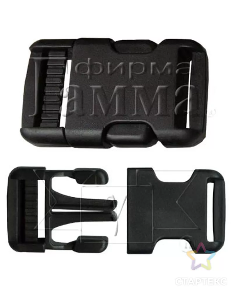 Пряжка-замок пластик SB06 ш.2,5см (100шт) арт. ГММ-7209-1-ГММ0074688 - рис. 1