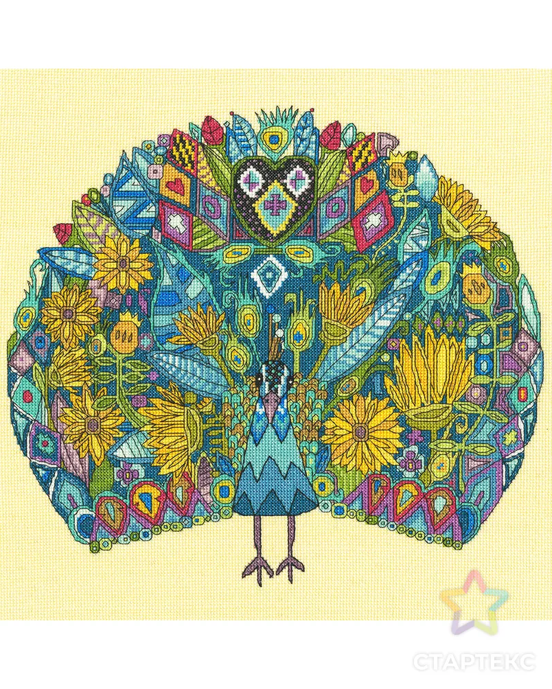 Набор для вышивания "Jewelled Peacock" арт. ГЕЛ-33502-1-ГЕЛ0184795 - рис. 1