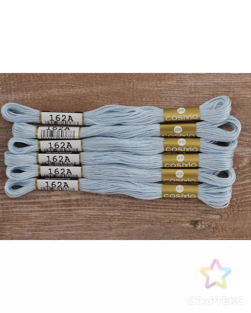 Мулине COSMO однотонный цвет 162 арт. ГЕЛ-8281-1-ГЕЛ0164227 - рис. 4