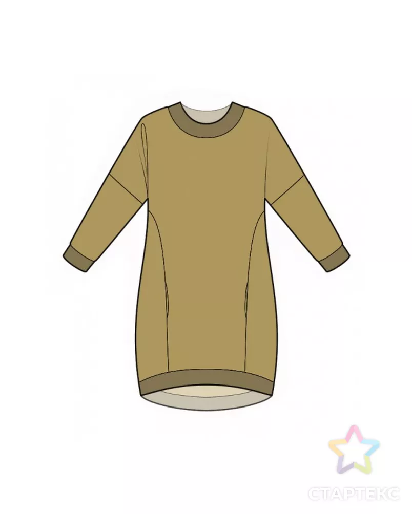 Выкройка: трикотажная туника арт. ВКК-3917-4-ЛК0002037 - рис. 4